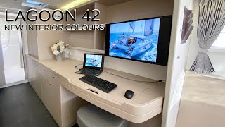 LAGOON 42 NEW INTERIOR WALKTHROUGH TEASER [upl. by Georgine]