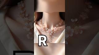 Choose your name first latter and see your necklace latestcollection2024 viral newfancydesigner [upl. by Amek]