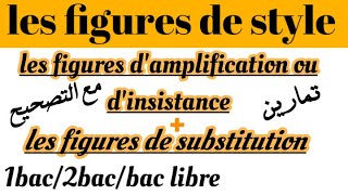 les figures de styleles figures damplification ou dinsistanceles figures de substitutionشرح [upl. by Aihsek209]