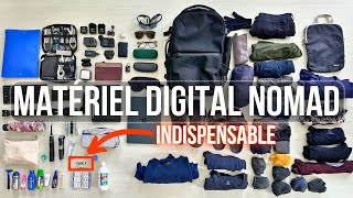 Liste Complète de Matériel Digital Nomad  97 items dans mon sac à dos cabine [upl. by Lucie]