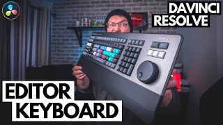 Blackmagic Design Davinci Resolve Editor Keyboard Overview amp Review [upl. by Aidnahs]