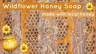 I Made Cold Process Soap With Local Honey and you can too its easy  Royalty Soaps [upl. by Iuqcaj]