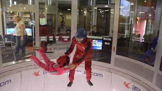 Indoor flying at iFly Seattle  watch these kids fly [upl. by Redan546]