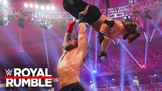 Roman Reigns vs Randy Orton vs AJ Styles vs LA Knight Royal Rumble 2024 highlights [upl. by Goggin447]