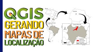 QGIS Mapa de localização [upl. by Ros]