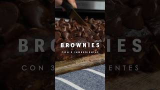 Brownies con 3 Ingredientes [upl. by Hollinger]