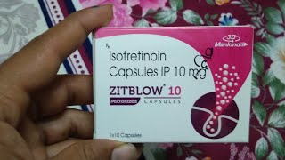 ZITBLOW 10 ACNE ಮೊಡವೆ Tablet review in kannada [upl. by Lati]