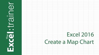 Excel 2016  Create a Map Chart [upl. by Nannie]