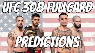 UFC 308 Topuria vs Holloway Full Card Prediction and Betting Breakdown [upl. by Asilet]