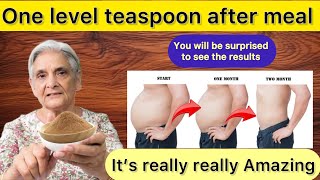 One level teaspoon twice a day will help you lose belly fat and have a flat belly naturally [upl. by Stevens125]