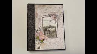 BEGINNERS EASY QUICK STAMPERIA HORSES MINI ALBUM SHELLIE GEIGLE JS HOBBIES AND CRAFTS [upl. by Dion]