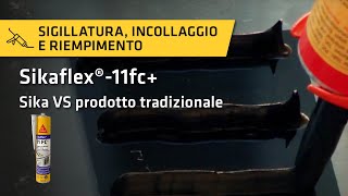 Sikaflex®11fc  Sigillanti a confronto Sika VS prodotto tradizionale [upl. by Etnoed]