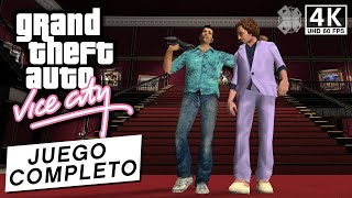 Grand Theft Auto Vice City  Todas las misiones Juego completo en 4K [upl. by Accebor426]