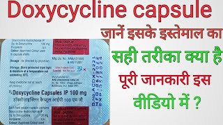 Doxycycline capsule IP 100mg  Doxycycline capsule लेने का सही तरीका  dicyclomine capsule review [upl. by Adnohrahs]