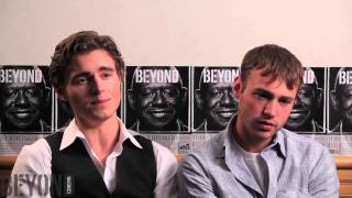 Emory Cohen amp Callan McAuliffe talk quotBeneath the Harvest Skyquot at Tiff 13 [upl. by Naol]