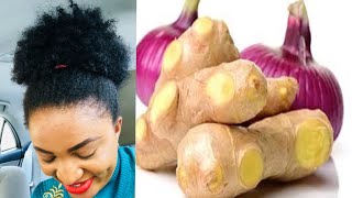 How I use Ginger and Onion For Unstopable Hair Growth [upl. by Elish]