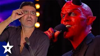 The Devil INVADES BGT For HALLOWEEN  Got Talent Global [upl. by Eniwtna689]