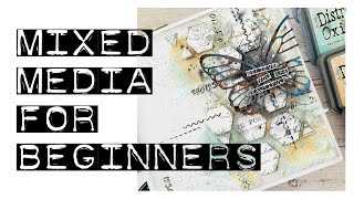 Beginners Mixed Media Tutorial [upl. by Ahseet]