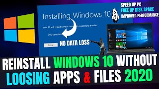 How to Reinstall Windows 1011 Without Losing Data  Reset Windows 10 2024 [upl. by Jonna]