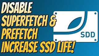 How To Disable amp Enable Prefetch and Superfetch In Windows 10  Increase Your SSD Lifespan [upl. by Ainorev]