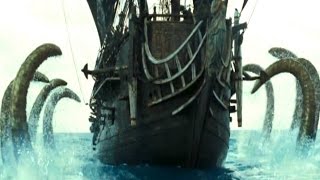 Pirates Of The Caribbean 2  The Kraken Battle Scene [upl. by Ajit]