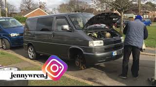 VW T5 25l 5 cylinder water pump replacement [upl. by Rayna]