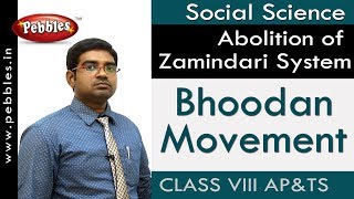 Bhoodan Movement  Abolition of Zamindari System  Social  Class 8  APampTS Syllabus [upl. by Sven]