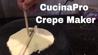 CucinaPro Crepe Maker Review and Cooking Demo [upl. by Lativa734]