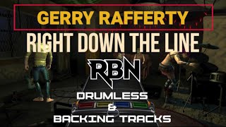 Gerry Rafferty  Right Down The Line  Drumless [upl. by Eneirda]