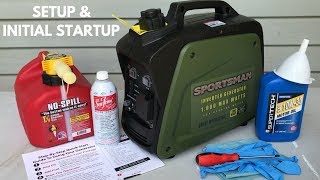 First start of the Sportsman 1000  800 watt Inverter Generator  GEN1000i [upl. by Pepito865]