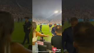 BESO VIRAL BECKHAM a la novia DE MESSI ANTONELA ROCUZZO [upl. by Lydell]