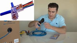 Best Tools and Easiest Way to Make a Cat 6 Cable [upl. by Ennairrac]