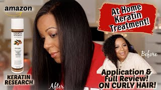 My First Keratin Treatment At Home  Keratin Research  Application amp Full Review  WOW 😲 [upl. by Lerret]