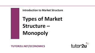 Introduction to Market Structures  Monopoly  Economics Revision [upl. by Anaed]