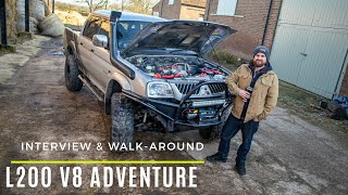 Mitsubishi L200 V8 Conversion  Interview amp Walk Around [upl. by Yovonnda]