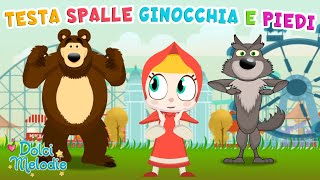 Testa Spalle Ginocchia e Piedi  20 minuti di Canzoni per Bambini da Ballare [upl. by Aicella]