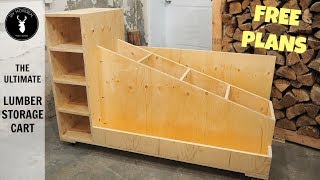 The Ultimate Lumber Storage Cart Free Plans [upl. by Dannon]