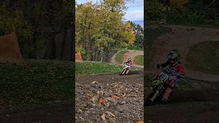 Doubles at Doublin 🛵💨 moto dirtbike motocross racing shorts youtubeshorts [upl. by Einnel]