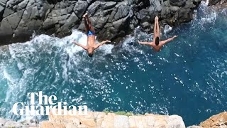 Acapulco cliff divers risk their lives to drive tourism [upl. by Elijah]