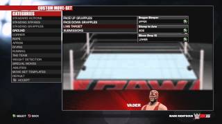 WWE 2K15 Vader Moveset [upl. by Andrej]