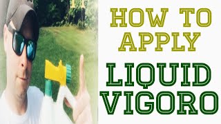 How to apply liquid Vigoro fertilizer and a big tip Part 1 [upl. by Stillman410]