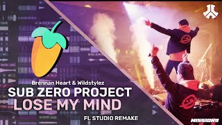 Brennan Heart amp Wildstylez  Lose My Mind Sub Zero Project Remix FL Studio Remake [upl. by Tsan]