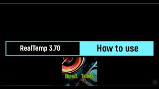 RealTemp 370 how to use [upl. by Ozne]