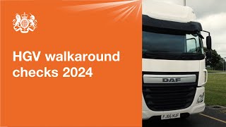 HGV walkaround checks 2024 official DVSA guide [upl. by Iak]