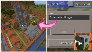 SAVANNA VILLAGE SEED IN CRAFTSMAN BUILDING CRAFT EPIC SEED [upl. by Itnahsa]