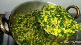 Healthy Menthe Hesarubele Palya In Kannada ಮೇಂತೆ ಸೋಪ್ಪಿನ ಪಲ್ಯ  How to Make Simple Methy bhaji [upl. by Pastelki]