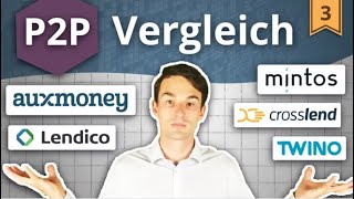 P2P Kredite VERGLEICH Auxmoney Mintos Twino Lendico Crosslend  Investieren in P2P Kredite 3 [upl. by Hubble]