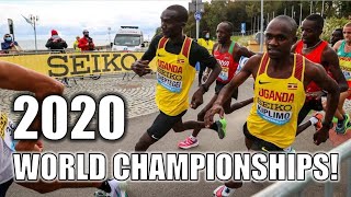 2020 WORLD HALF MARATHON CHAMPIONSHIPS  Joshua Cheptegei VS Jacob Kiplimo [upl. by Neelahtak]