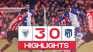 HIGHLIGHTS  Athletic Club 30 Atlético de Madrid  Copa del Rey [upl. by Seely]