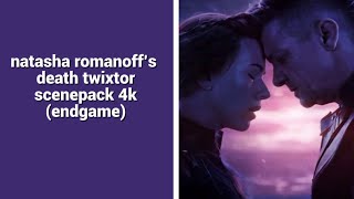 natasha romanoff death twixtor scenepack 4k  endgame [upl. by Aikcir503]